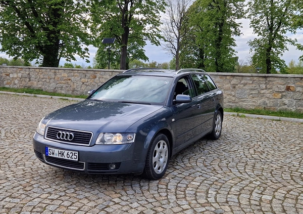 Audi A4 cena 7800 przebieg: 234864, rok produkcji 2003 z Strzegom małe 67